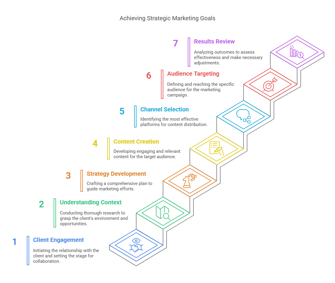 Sharp End Marketing process: Discover, Create, Analyze